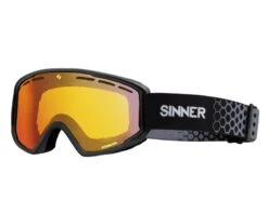 Sinner Unisex Skibril Batawa Otg Matte Black Red Mirror