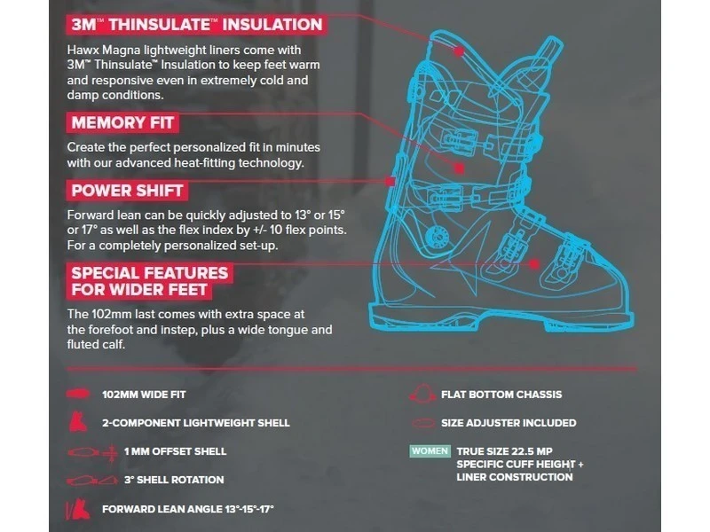 Atomic Dames Skischoen Hawx R70 Magna W 4 Atomic Dames Skischoen Hawx R70 Magna W - Afbeelding 3